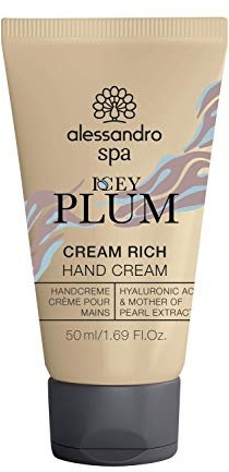 alessandro Spa Cream Rich-ICEY PLUM LIMITED EDITION- Eisiger Duft nach frischer Pflaume -Reichhaltige Anti-Aging Handcreme, bei trockenen und strapazierten Händen, 50 ml