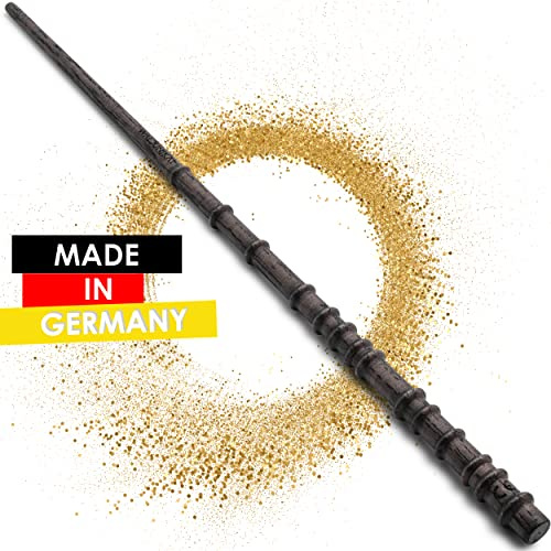 WALDUNIKAT® Zauberstab aus Holz – Made in Germany – Spielzeug, Geburtstags-Geschenk, Deko, Kostüm für Erwachsene, Kinder, Damen, Herren, Mädchen (No. 3 - Rauchgrau)