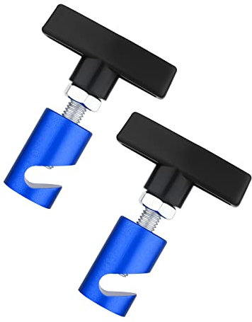 2pcs Hood Strut Clamp, Automobile Hood Strut Clamp Aluminum Alloy Material Hood and Trunk Lift Support Clamp (Blue)