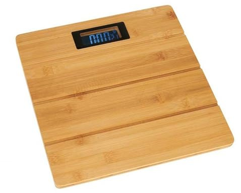 Báscula Digital de Baño Marrón Bambú 150 kg 30 x 2,7 x 30 cm