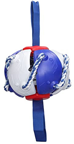 MINGZHE Juguete para Mascotas Bolas de Platillo Volador para Perros, Bolas de Platillo Volador Al Aire Libre Patio Juguetes para Perros Magic Stomp Bolas Mágicas Interactivas Bolas de Platillo(Azul)
