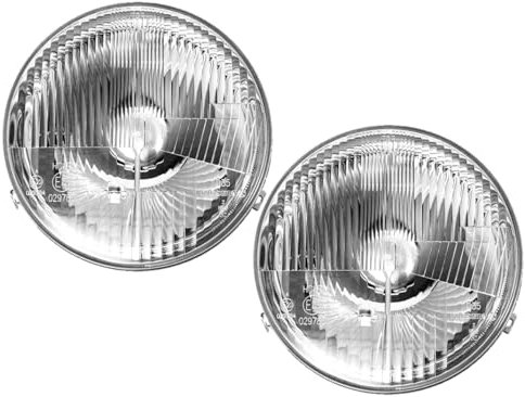 HZ-DESIGN 1 Satz Scheinwerfer Hauptscheinwerfer H4 Links und Rechts kompatibel mit Bully Bus T3