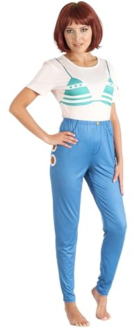 Chaks - Nami Kostüm Damen, offizielles One Piece Outfit, 2-teiliges Anime Set mit Shirt und Hose für Karneval, Cosplay und Comic Con