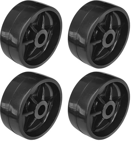 cyclingcolors 4x ruote plastica 38mm nero rotelle mobili dura carrello piccole guardaroba cassetto letto porta scorrevole