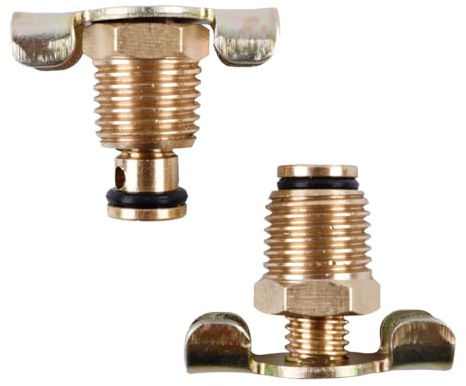 ZAP Performance Brass Radiator Drain Valve 1/4-Inch NPT Wing style air compressor tank bottle valve Replacement Part Flow Control Portable petcock (Pack of 2)