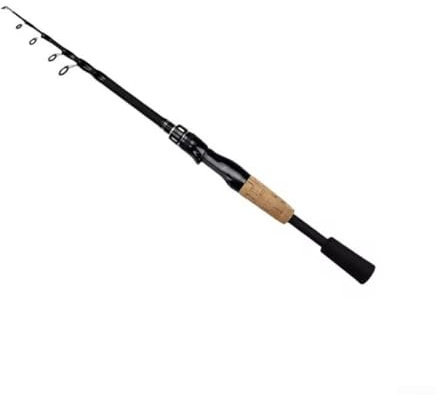 Telescopic Fishing Rod,Fishing Rod Telescopic Fishing Rods Portable, For Trout And Bass Fishing Telescopic Carbon Lure Fishing Rod, Carbon(1.8m black)