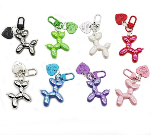 Hayaww Ballon Hund Design Schlüsselanhänger Hund Key Chain Haustierschlüsselanhänger Autoschlüsselanhänger Schlüsselanhänger für Autoschlüssel Handtasche Geldbörse