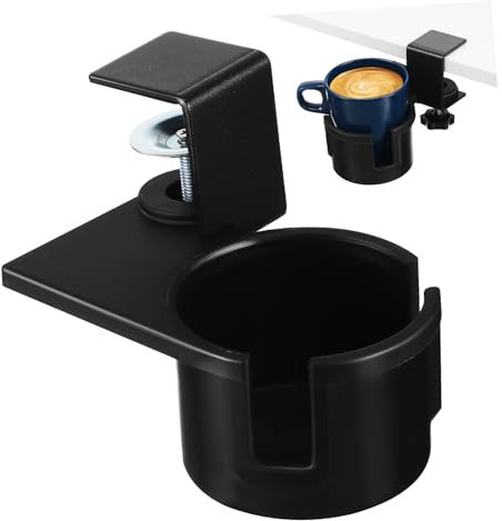 Holibanna Soporte Giratorio De Escritorio Portavasos Abrazadera para Rotación Compatible Oficinas y