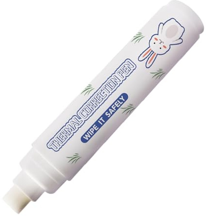 Bolígrafo corrector, bolígrafo de protección de privacidad, 1 unidad, corrector de papel térmico, bolígrafo líquido blanco, borrador para etiquetas, información de datos de facturación, herramienta