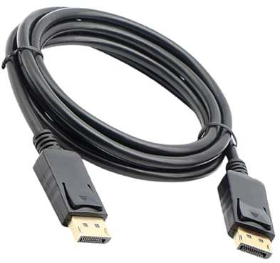 Klaisy Câble DisplayPort 4K vers DisplayPort 1.4 4K @ 60 Hz 3840 x 2160 DisplayPort mâle vers mâle pour écrans d'ordinateur portable de jeu