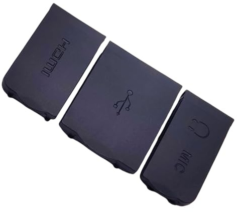 Lot de 3 capuchons de protection pour interfaces USB/microphone pour appareil photo reflex numérique D810 Empêche les dommages causés par l'eau