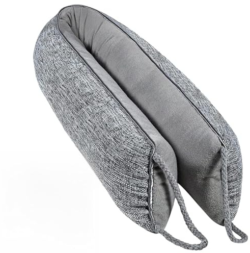 Schwerer Türzugstopper, 91 cm Grauer Stoff Türzugstopper, Windstopper, Schallschutz, blockiert Licht, Insekten, Staub, einfache Lagerung mit Schlaufe, Geräuschblocker für Türen & Fenster