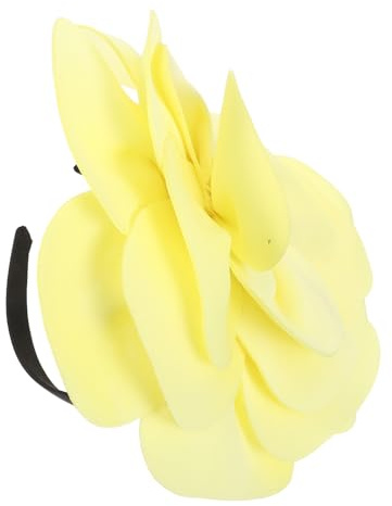 LIGIGWASH Blommig Fascinator Pannband Med Uttalande Blommor Blommig Fascinator Hårspänne Överdimensionerad Brudhuvudbonad