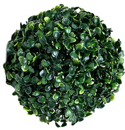 Bolas de – Topiario de , decoraciones artificiales resistentes a la intemperie, resistentes a los rayos UV, par con cadenas, esferas de decoración de jardín al aire libre resistentes a los