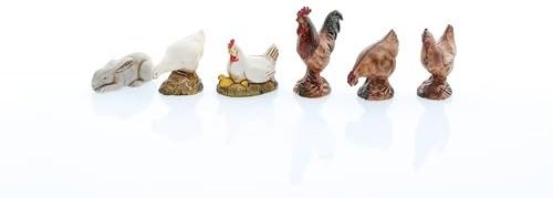 Moranduzzo 6 Farm Animals for Nativity Scene of 4 Inch Scale 1:20 - Unbreakable Nativity Figures - Hand-finished Painting, Official Product, Made in Italy, Sculptor M. Landi