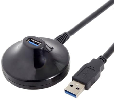 chenyang Cavo di prolunga USB 3.0 da scrivania USB 3.0 tipo A maschio a femmina, cavo dati di prolunga da 0,8 m