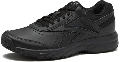 Reebok Work N Cushion Non Slip Work Shoes for Men, Black or White Safety Sneakers, Cold Grey/Black, 10