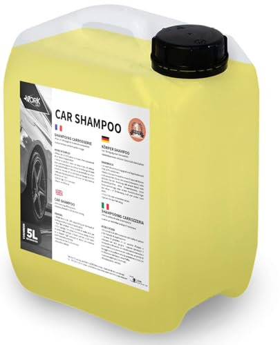 Shampoo detergente per auto efficace, senza traccia, alta lucentezza, economico e concentrato, lavaggio ad alta pressione o mani (5 L)