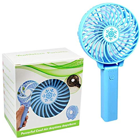 Casa D' Or Mini Portable Hand Held Fan Mini USB Ventilator Cooling Fan Rechargeable and Powerful