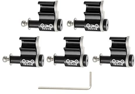 Perfeclan 5PCS Hydraulische Bremszughüllenführung, Fahrradrahmenadapter-Umwandlungsclips, Schwarz