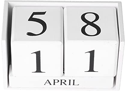 Holzkalender, Breite Anwendung Elegantes Praktisches Umweltfreundliches Ewiger Kalender aus Holz für zu Hause für das Büro