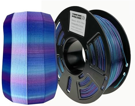 Stronghero3D PETG 3D-Drucker-Filament, 1,75 mm, mehrfarbig, Chrom-Chamäleon, 1 kg Genauigkeit +/- 0,05 mm für ender3 Cr10 Sovol