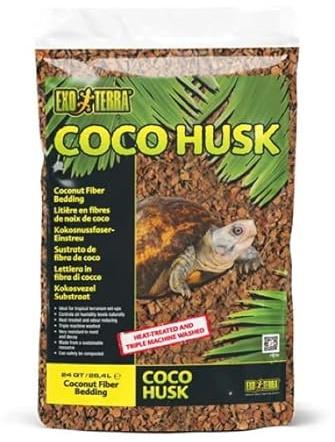 EXO TERRA COCONUT HUSK FIBRE REPTILE TROPICAL TERRARIUM TANK SUBSTRATE BEDDING 26.4L