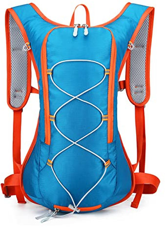 HILPATY 15L Fahrradrucksack, Kleiner Rucksack Leichter Wanderrucksack Wasserdicht für Damen und Herren Sport Daypack MTB Rucksack Ski-Rucksack, blau, 41*29*10cm