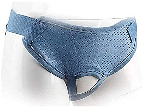 Doppelter Hernien-Bandagengürtel for Männer, Leistenbruch-Stützbandage für Männer rechte Linke Seitenstütze mit Kompressionspolstern und Leistengurten Herniengürtel (Size : S) (L)
