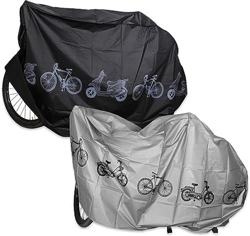 2 Stück Fahrradgarage Fahrradabdeckung Wasserdicht Anti-Staub UV Abdeckung Fahrrad Regenschutz Fahrrad Abdeckplane Fahrradschutzhülle Fahrradplane Wasserdicht Fahrrad Garage Outdoor Bike Cover