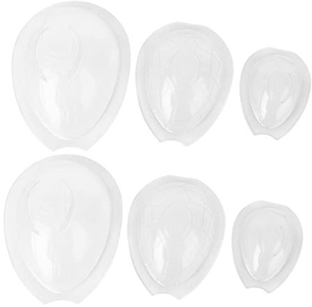 NAMOARLY 6pcs Easter Egg Mold Egg-Shaped Cake Moulds Silicone Chocolate Candy Baking Supplies Reusable Kitchen Moulds for Easter Dessert