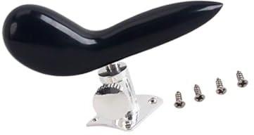 ibasenice Handhalter Leicht zu Montieren und Entfernen Bühnenzubehör Fagott Schwarz Ergonomisch Korrosionsbeständig mit Basis aus Bakelit und Metall für Basson