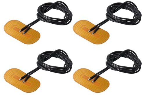 QUARKZMAN Placa Calefactora de Película 2,8W 5V 34mmx18.2mm 4pcs | Poliimida Térmica Almohadilla Adhesivo PI Calentador Elementos Película, Calentador Tira