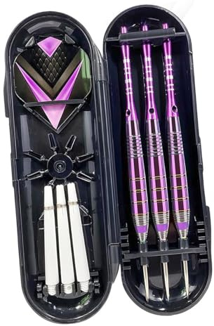Hsthe Sea Steel Tip Dart Set Professionell Dart Set 3-pack 24g Dart levereras med Dart-fodral 3 Dart-vingar 3 extra plast-dartskaft, gummiringar, Dart-vingklämmor