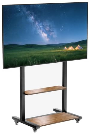 Vanconwey Mobiler TV-Ständer für Fernseher von 40 bis 100 Zoll