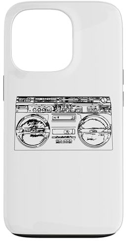 Old School Rap Ghettoblaster Retro Stil 80er Hiphop Musik Hülle für iPhone 13 Pro