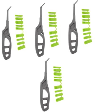 Homoyoyo 4sets Caulk Remover Tool Adhesive Removal Multi Angle Glue Caulking Tool for Glass Cleaning DIY Construction