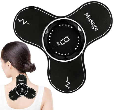 Masajeador De Cuello Y Espalda | Herramienta Portátil Para De Hombros,Dispositivo De Cervical Con 8 Modos Ajustables Y Carga USB Para Viajes, Ejercicio, Spa, Relajación Y Sueño