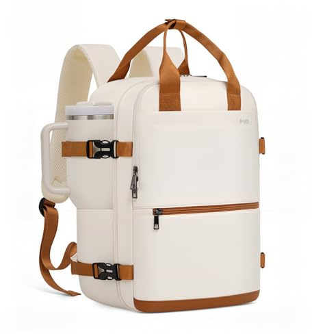 COOLIFE Bagages Cabine 40x20x25 Pour Ryanair Sac de Voyage, Sac a Dos Voyage Cabine Avion Bagage à Main Femme Homme 20L Sous Siege Bagage Sac De Voyage Pour Ordinateur Portable 13.3''