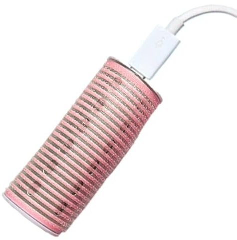 Portable USB Hair Roller, BROUDIS Heating Single Heating Roller - Rechargeable Travel Roller Hot - Auto Hairstyle - For Bangs, Short Hair, Its C
