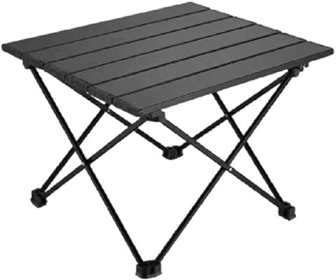 Tavolo pieghevole portatile,Richiudibile Salvaspazio In Acciaio,Con Piano Arrotolabile Tavolo,Tavolo Portatile da Viaggio Escursionismo con borsa for il trasporto facile,per picnic Camp Backyard BBQ