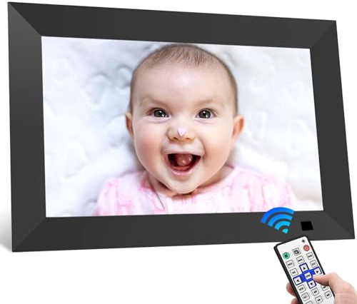 UCMDA Digital Photo Frame, 10.1 Digital Picture Frame | 1280x800 HD IPS Display | Supports Video and Music Playback | with Remote Control | Wall Mountable | 32GB | USB/SD | Non-WiFi