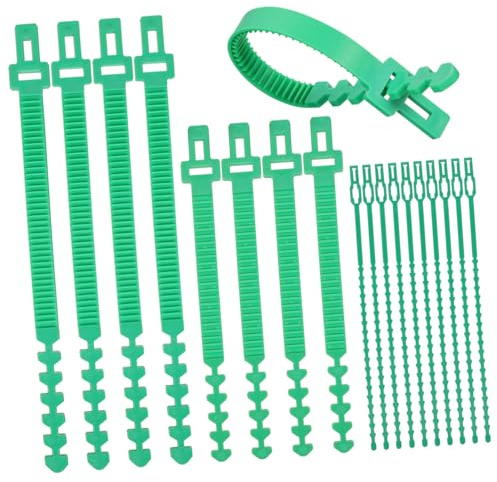 iplusmile 18 pcs Sangles de Fixation Arbre Caoutchouc Ajustables Attaches Flexibles pour Tuteurs et Plantes Soutien Stable Branches et Tiges Lot Variée