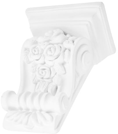 Gatuida Ménsulas Decorativas De Poliuretano Europeo Resistentes Diseño Tallado Artesanal Soporte Para Pared y Techo Para Decoración Interior y Exterior Con Estilo Clásico Europeo Blancas d