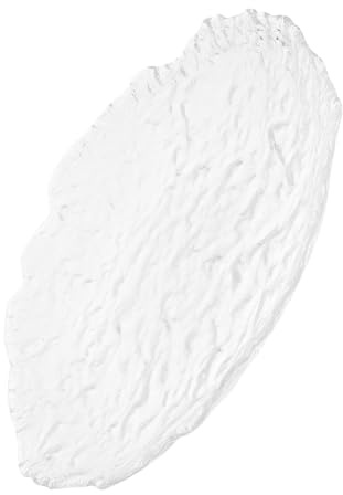 SMASOLO Assiette à Steak en Verre Transparent Grand Plateau de Service Occidental 30 CM Plat de Présentation pour Pâtes et Viandes Résistant et Facile à Nettoyer Adapté Maison et