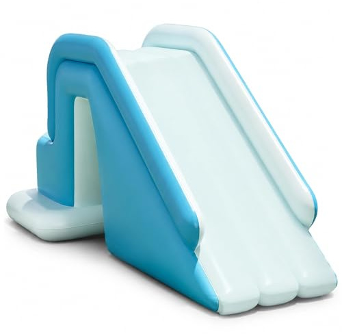 Scivolo Gonfiabile per Piscina Scivolo Gonfiabile in PVC Fuori Terra Famiglia e Giocattolo da Gioco per Bambini con Gonfiaggio Rapido per Cortile 72×33×33 Pollici