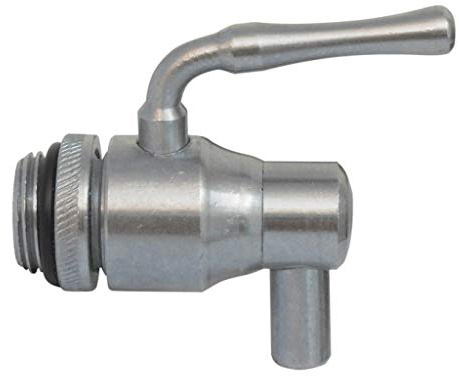 Robinet 'anti-goutte' tout en acier inoxydable 18/10. Avec Capsule et bec pivotant. Pour récipient huile.