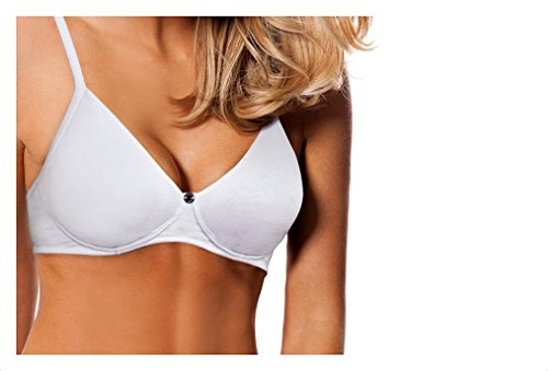 Triangel BH Ofodrad i stretch bomull Art. 853, Vit, 75