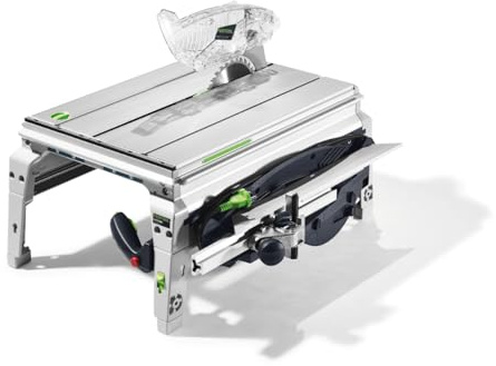 Festool Tischzugsäge CS 50 EBG-FLR PRECISIO - 1200W Montagesäge & Kappsäge | Präzise Unterflurzugsäge mit 52mm Schnitthöhe, Winkelanschlag, Wood Universal Sägeblatt und umfangreichem Zubehörset