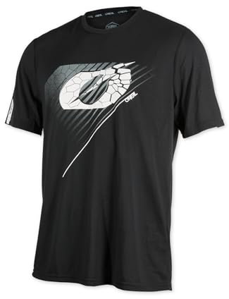 O'NEAL Mountainbike Shirt MTB DH Downhill FR Freeride I Fahrrad Trikots Herren Damen I Vault Jersey atmungsaktiv, schnelltrocknend I Radtrikot Kurzarm I Schwarz I Größe XL